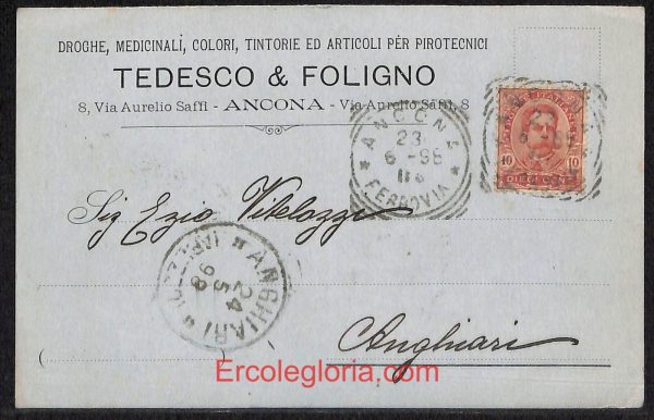 ad9679 - CARTOLINA D'EPOCA - Ancona Città