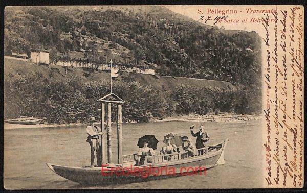 ae1645 - CARTOLINA  D'EPOCA - Bergamo  Provincia - San Pellegrino Terme  1901