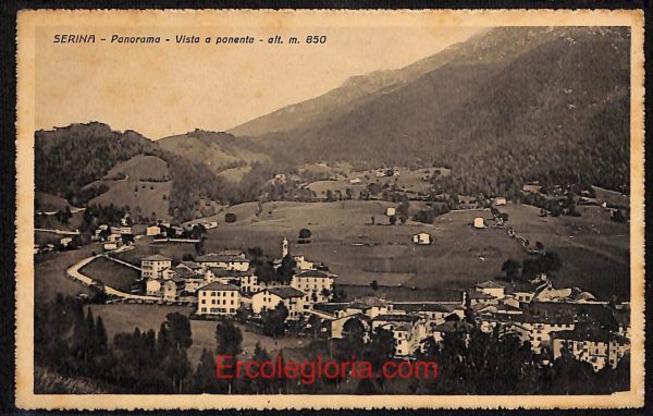 ae1646 - CARTOLINA  D'EPOCA - Bergamo  Provincia - Serina