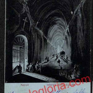 ah3523 - CARTOLINA D'EPOCA - Napoli Citta - Interno di Piedigrotta