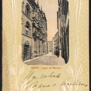 ad9683 - CARTOLINA D'EPOCA - Ancona Città - Loggio dei Mercanti