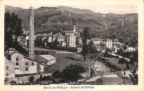 ab7756 -  CARTOLINA  D'EPOCA - Savona Provincia - STELLA  1952