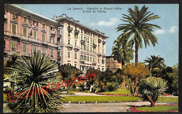 ag5578 - CARTOLINA D'EPOCA - La Spezia Città - Grand Hotel Croce di Malta