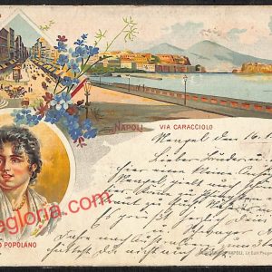 ah3525  - CARTOLINA D'EPOCA - Napoli Citta - Via Caracciolo