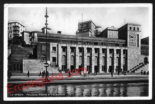 ag5579 - CARTOLINA D'EPOCA - La Spezia Città - Palazzo Poste e Telegrafi  1938