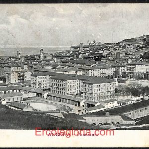 ad9684 - CARTOLINA D'EPOCA - Ancona Città - Panorama  1909