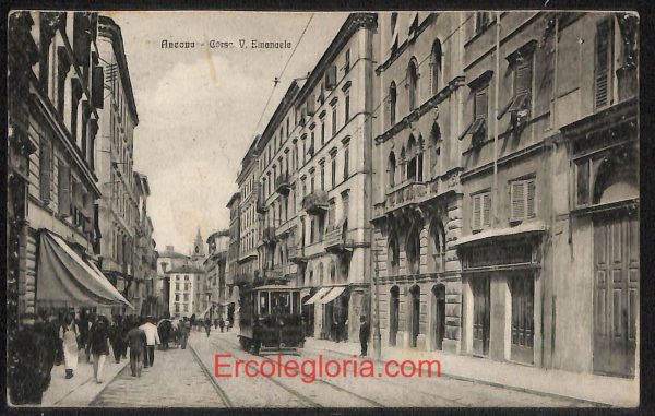 ad9687 - CARTOLINA D'EPOCA - Ancona Città - Corso Vittorio Emanuele