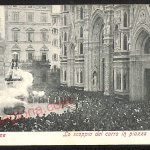 ae6249 - CARTOLINA D'EPOCA - Firenze Città - Piazza del Duomo  1907
