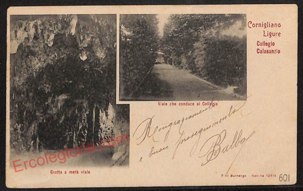 ag1245 - CARTOLINA D'EPOCA - Genova Provincia - Cornigliano Ligure  1904
