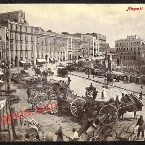 ah3534  - CARTOLINA D'EPOCA - Napoli Citta - Santa Lucia