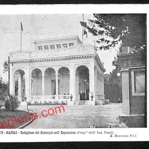 ah3537  - CARTOLINA D'EPOCA - Napoli- Padiglione del Municipio nell' Esposizione
