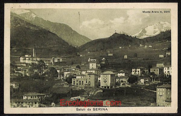 ae1652 - CARTOLINA  D'EPOCA - Bergamo  Provincia - Serina   1929