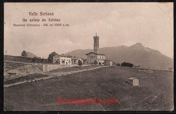 ae1653 - CARTOLINA  D'EPOCA - Bergamo  Provincia - Serina   1909