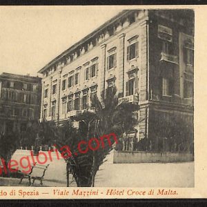 ag5587 - CARTOLINA D'EPOCA - La Spezia Città - Hotel Croce di Malta