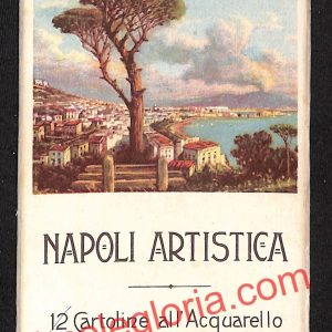 ah3538 - 9 CARTOLINE D'EPOCA - Napoli Città -  Acquarello