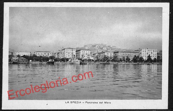 ag5589 - CARTOLINA D'EPOCA - La Spezia Città -  Panorama dal mare
