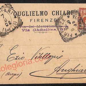 ae6255 - CARTOLINA D'EPOCA - Firenze Città - Guglielmo Chiari  1902