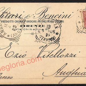 ae6256 - CARTOLINA D'EPOCA - Firenze Città - Chiari Bencini  1905