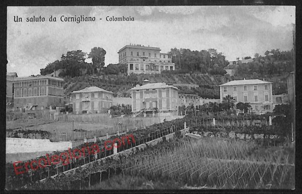 ag1249 - CARTOLINA D'EPOCA - Genova Provincia - Cornigliano  1911