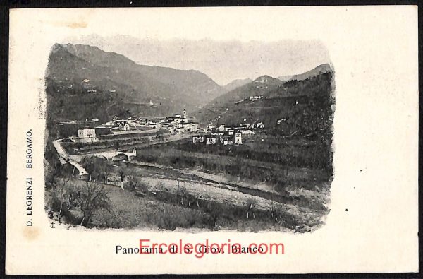ae1659 - CARTOLINA  D'EPOCA - Bergamo  Provincia - San Giovanni  Bianco