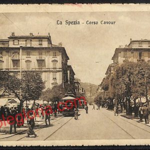 ag5593 - CARTOLINA D'EPOCA - La Spezia Città - Corso Cavour  1917