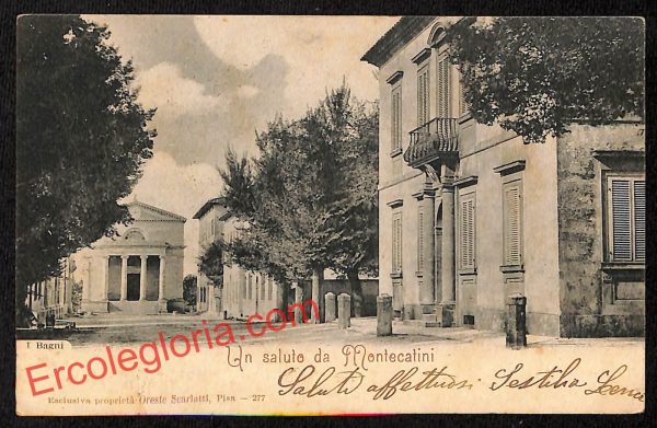 ah8525 - CARTOLINA D'EPOCA - Pistoia Provincia - Montecatini