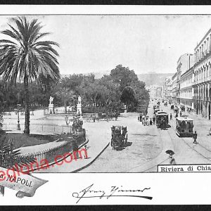 ah3543 - CARTOLINA D'EPOCA - Napoli Città - Riviera di Chiaia