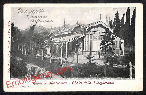ah8529 - CARTOLINA D'EPOCA - Pistoia Provincia - Montecatini