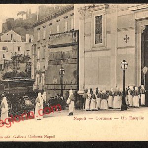 ah3544 - CARTOLINA D'EPOCA - Napoli Città - Un Esequie