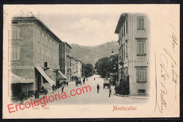 ah8533 - CARTOLINA D'EPOCA - Pistoia Provincia - Montecatini