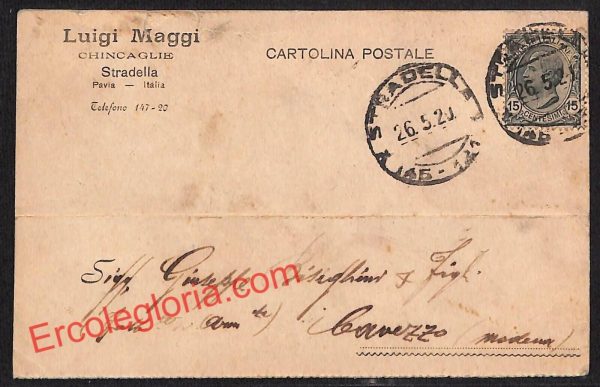 ah6208 - STORIA POSTALE - Pavia Provincia - Stradella