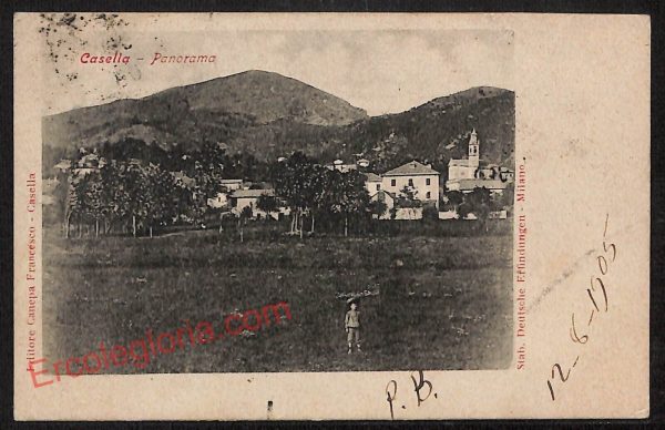 ag1253 - CARTOLINA D'EPOCA - Genova Provincia - Casella  1905