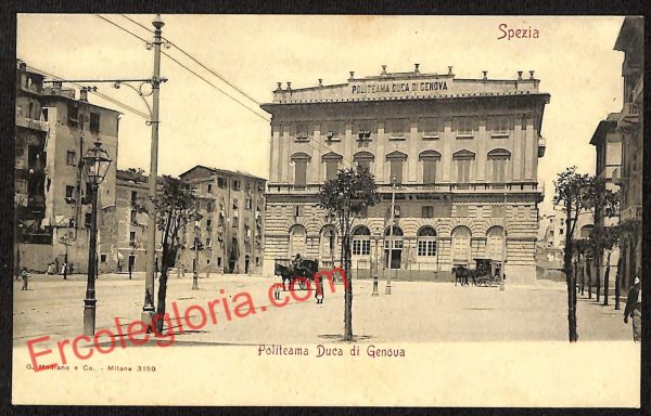 ag5598 - CARTOLINA D'EPOCA - La Spezia Città - Politeama Duca di Genova
