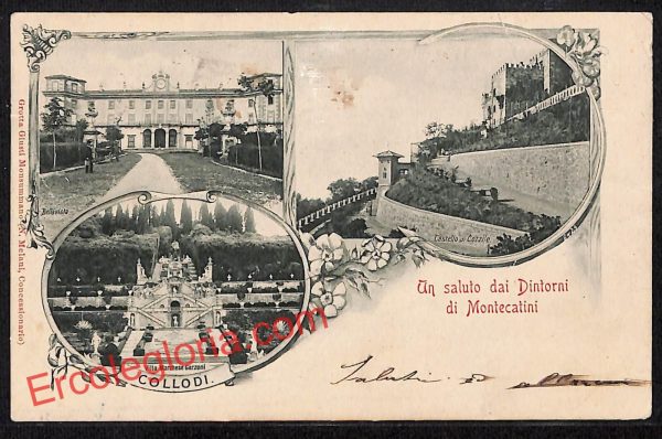 ah8538 - CARTOLINA D'EPOCA - Pistoia Provincia - Montecatini