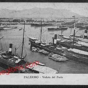 ah4937 - CARTOLINA D'EPOCA - Palermo Città - Veduta del Porto