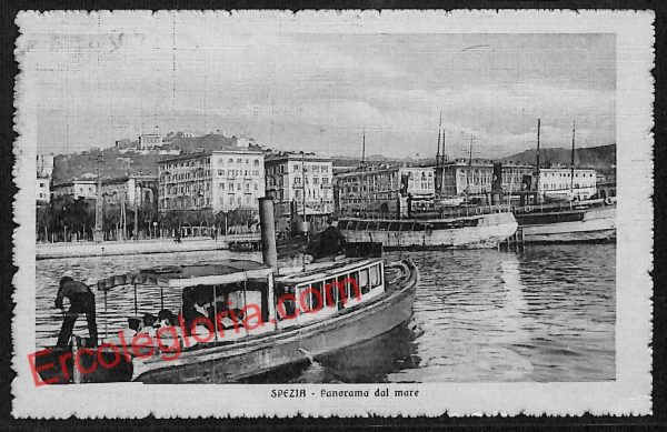 ag5601 - CARTOLINA D'EPOCA - La Spezia Città - Panorama dal mare