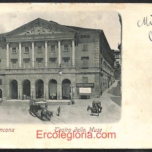 ad9697 - CARTOLINA  D'EPOCA - Ancona Città -  Teatro delle Muse