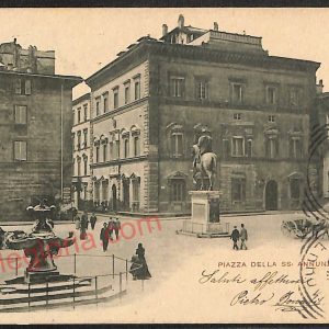 ae6266 - CARTOLINA D'EPOCA - Firenze Città - Piazza della SS. Annunziata