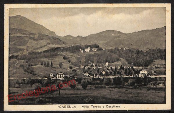 ag1256 - CARTOLINA D'EPOCA - Genova Provincia - Casella  1951