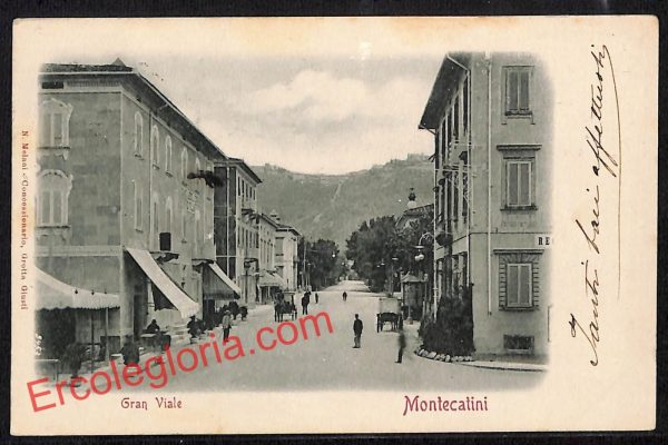 ah8552 - CARTOLINA D'EPOCA - Pistoia Provincia - Montecatini
