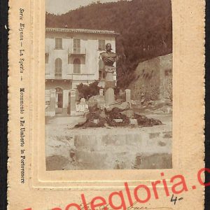 ag5604 - CARTOLINA D'EPOCA - La Spezia Città - Monumento a Re Umberto  1902