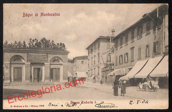 ah8558 - CARTOLINA D'EPOCA - Pistoia Provincia - Montecatini