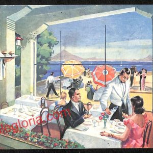 ah3551 - CARTOLINA D'EPOCA - Napoli Città - Ristorante ''Izzo's  Arcate ''