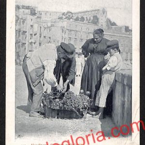 ah3552 - CARTOLINA D'EPOCA - Napoli Città - Venditore di frutta