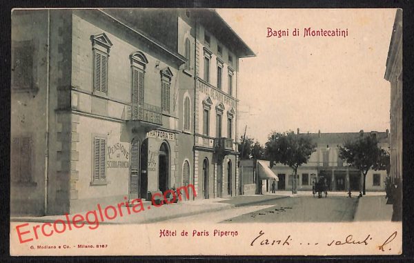 ah8560 - CARTOLINA D'EPOCA - Pistoia Provincia - Montecatini