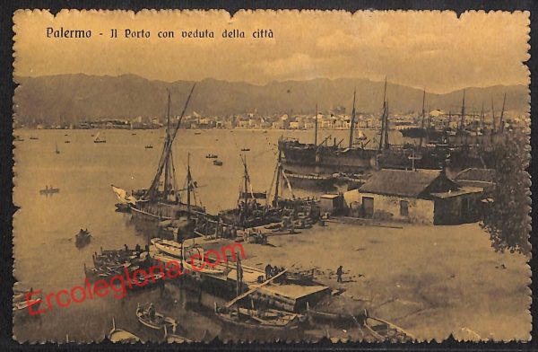 ah4944 - CARTOLINA D'EPOCA - Palermo Città - Il Porto