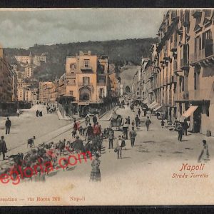 ah3554 - CARTOLINA D'EPOCA - Napoli Città - Strada Torretta