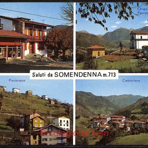 ae1680 - CARTOLINA  D'EPOCA - Bergamo  Provincia - Somendenna  1967