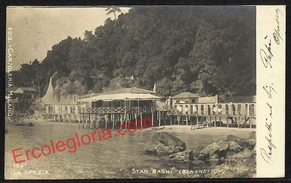 ag5610 - CARTOLINA D'EPOCA - La Spezia Città - Panorama del mare  1905