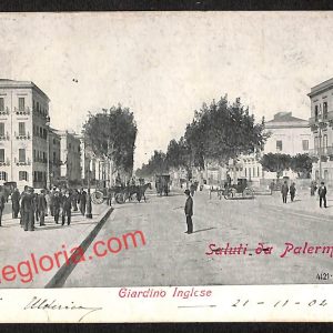 ah4949 - CARTOLINA D'EPOCA - Palermo Città - Giardino Inglese